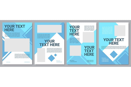 Informational brochure template set