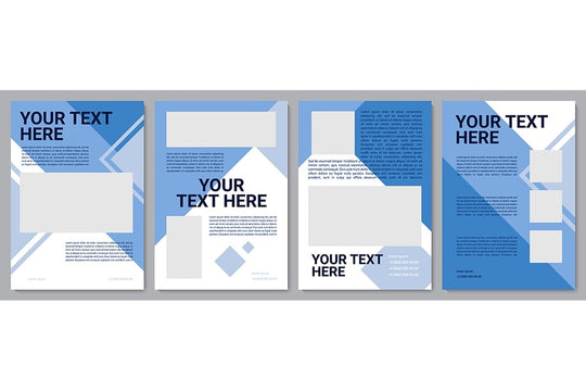 Informational brochure template set