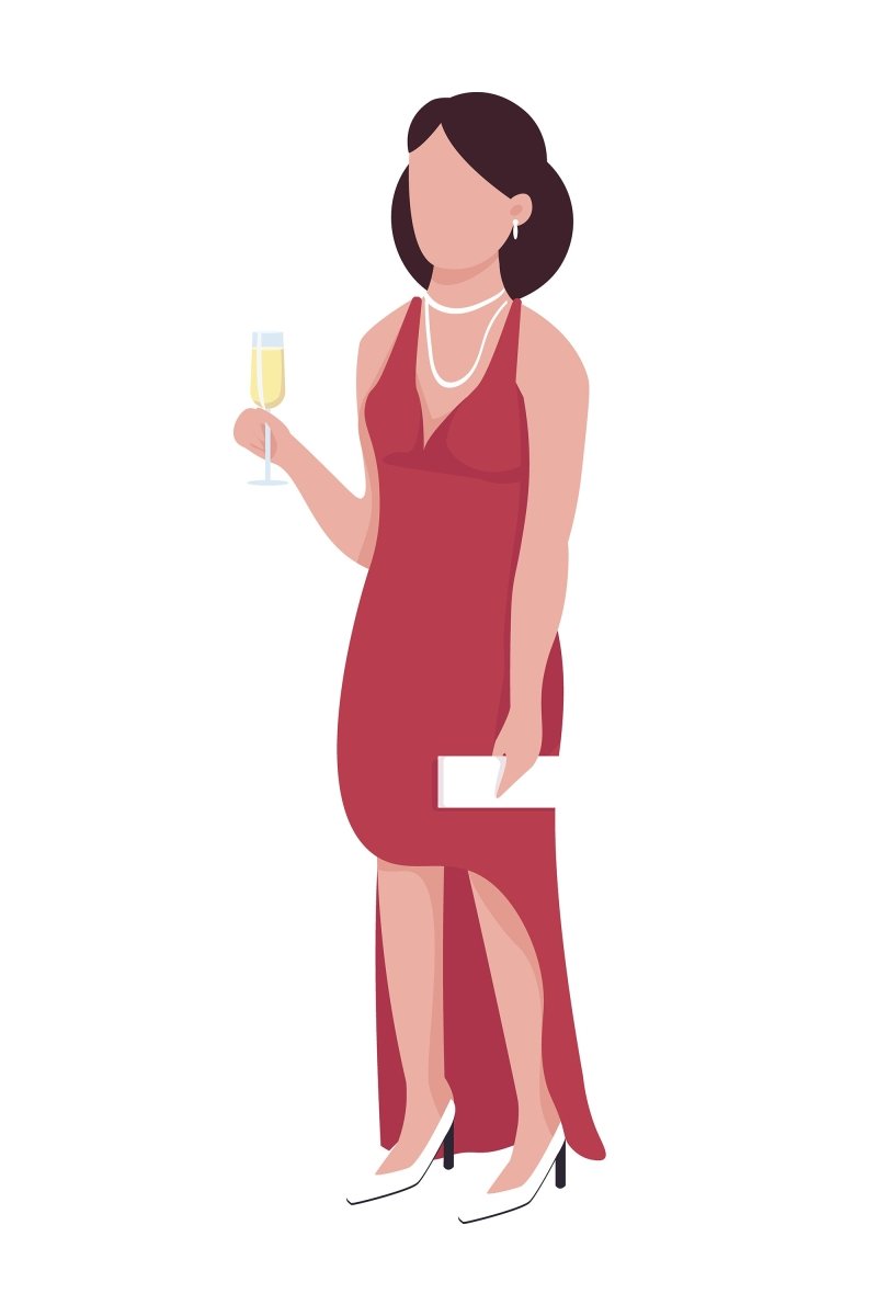 Instrumental music semi flat color vector character