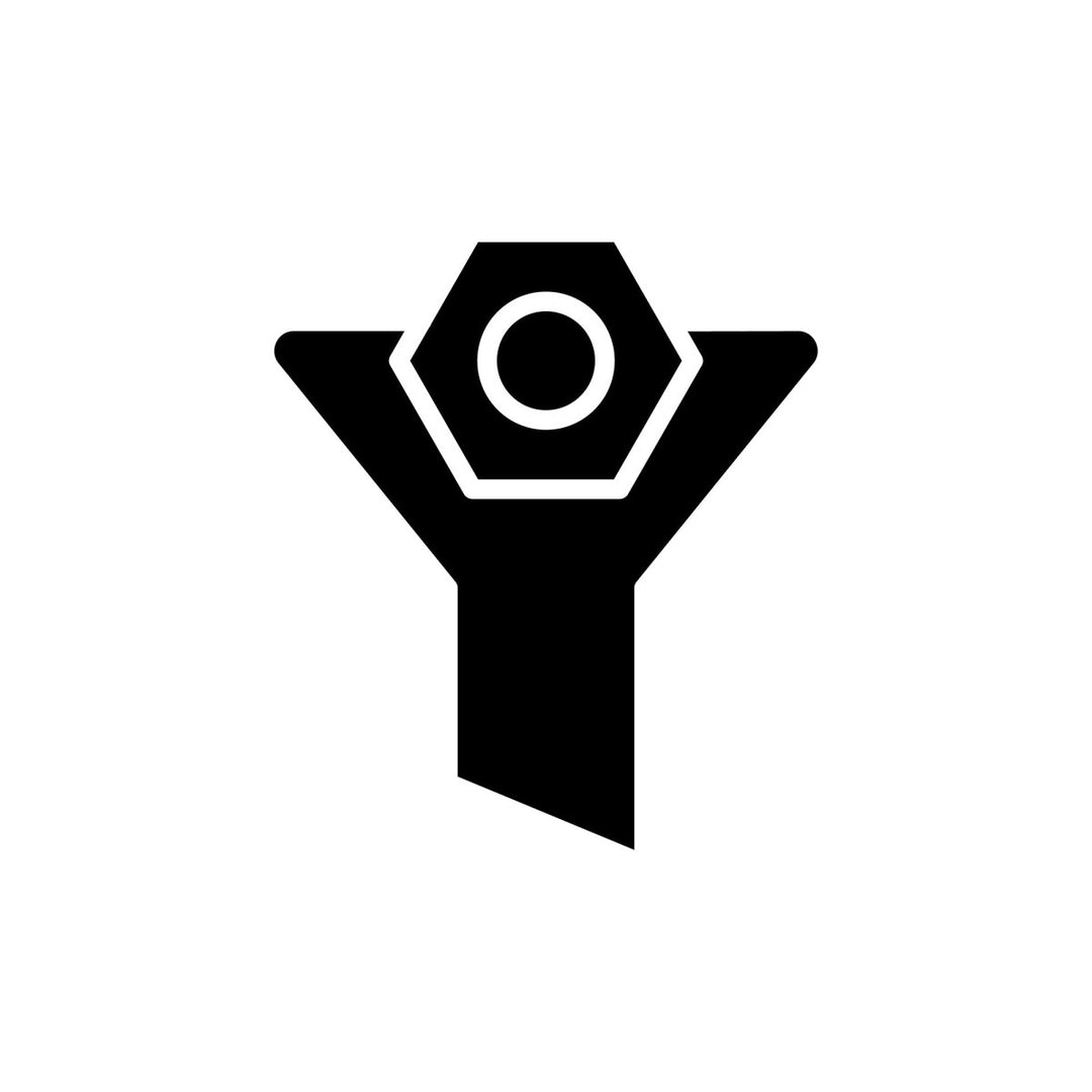 Interface black glyph icons set on white space