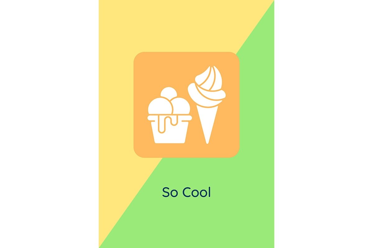 International food day greeting cards with glyph icon element set