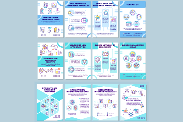 International Internship Brochure Bundle