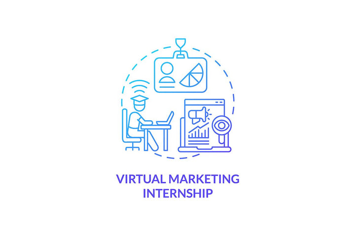 International internship concept icons bundle