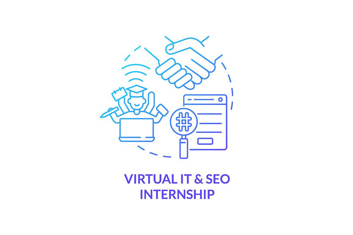 International internship concept icons bundle