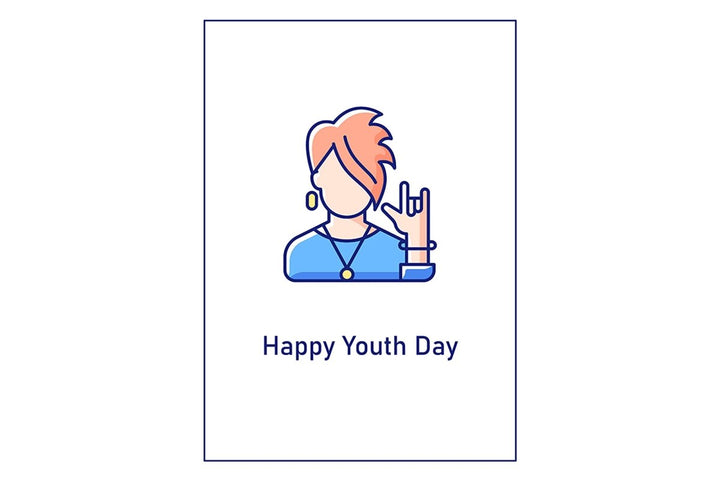 International youth day greeting cards