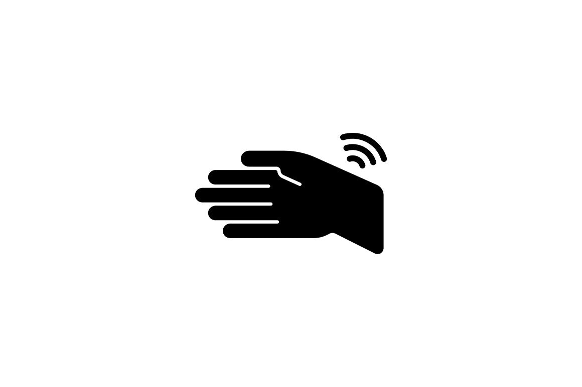 Joints pain black glyph icons set on white space
