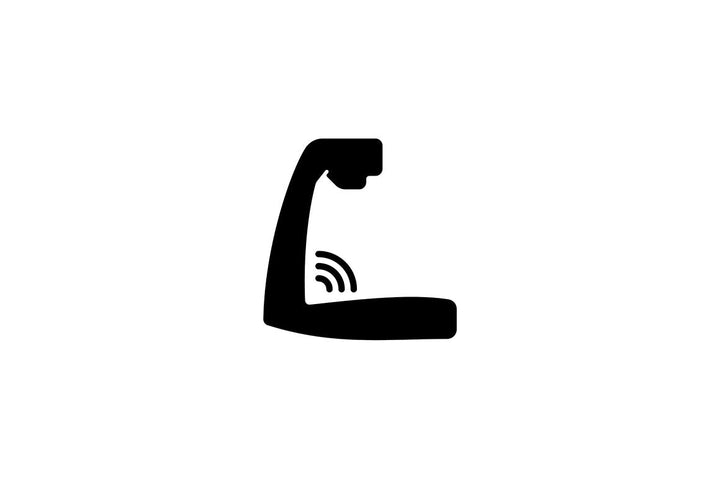 Joints pain black glyph icons set on white space