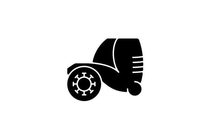 Joints pain black glyph icons set on white space