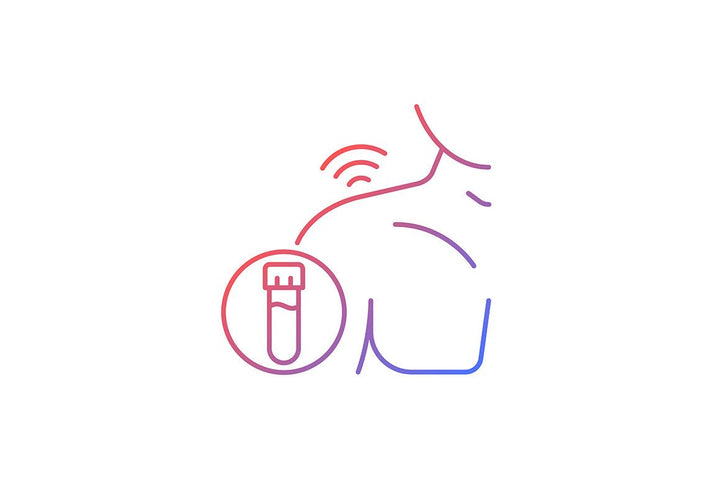 Joints pain gradient icons set for dark and light mode
