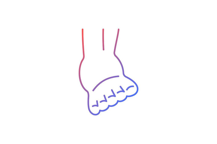 Joints pain gradient icons set for dark and light mode