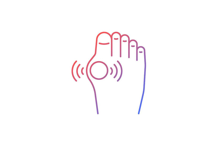 Joints pain gradient icons set for dark and light mode