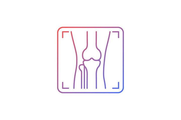 Joints pain gradient icons set for dark and light mode