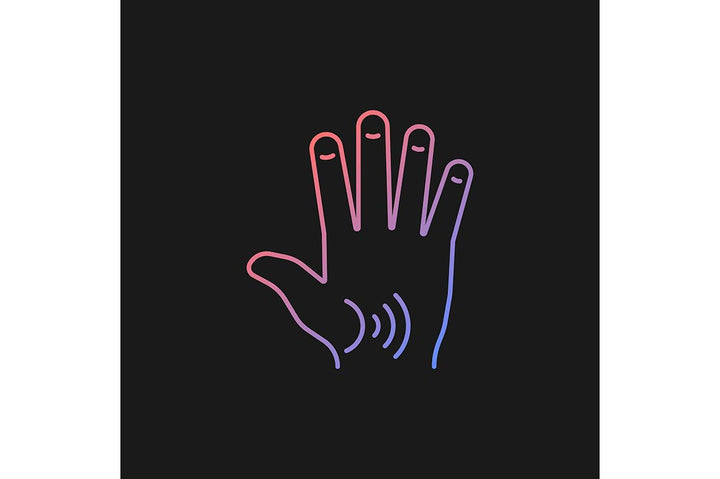 Joints pain gradient icons set for dark and light mode