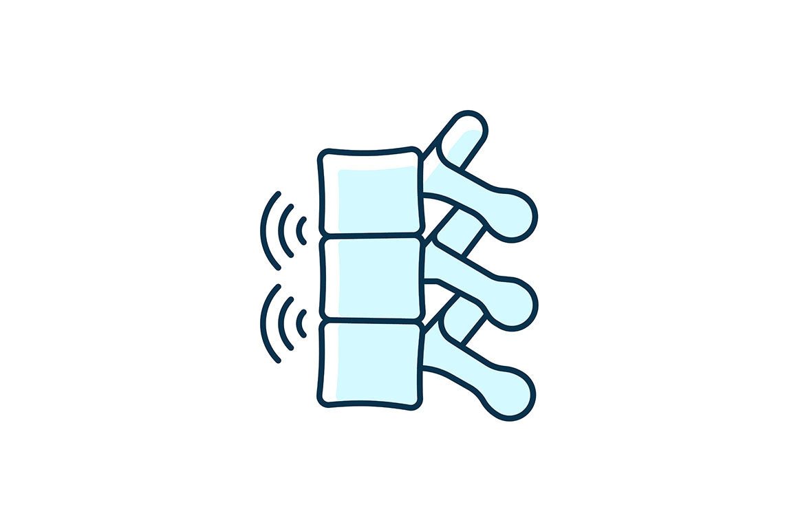Joints pain RGB color icons set