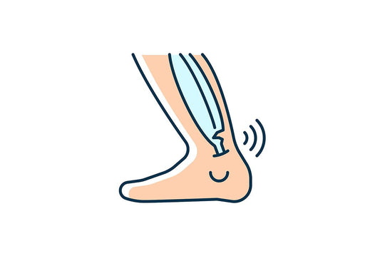 Joints pain RGB color icons set