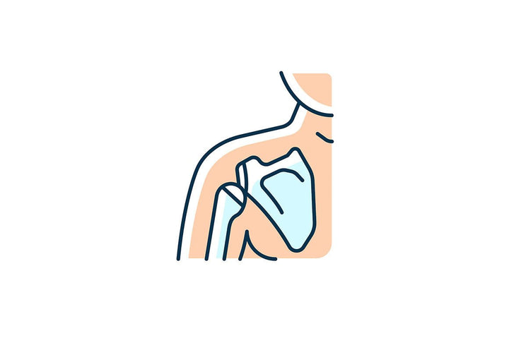 Joints pain RGB color icons set