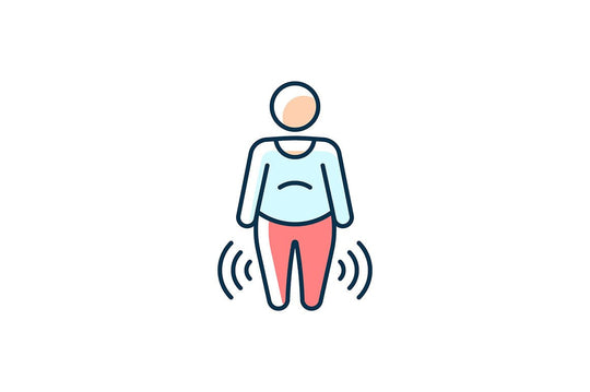 Joints pain RGB color icons set