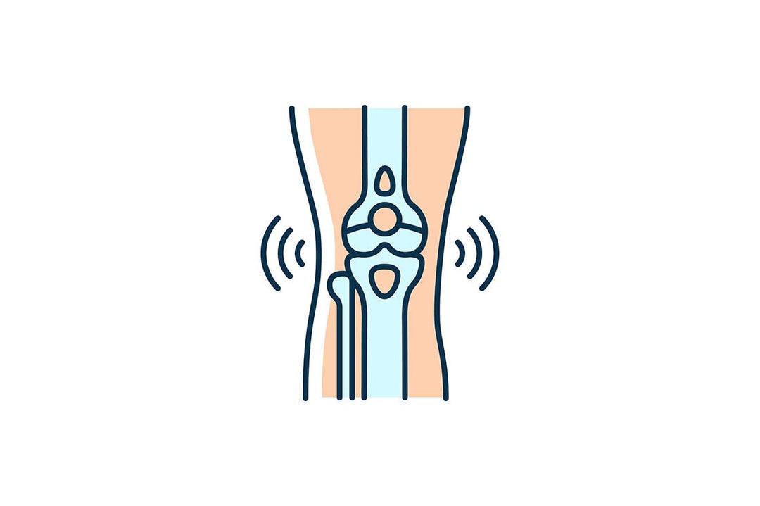 Joints pain RGB color icons set