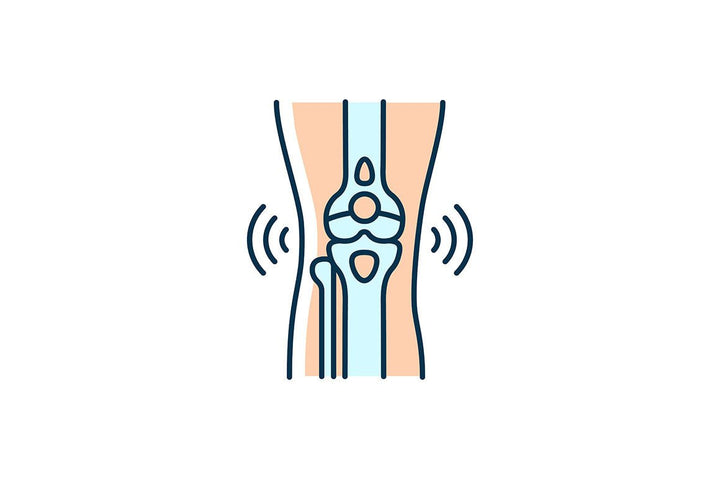 Joints pain RGB color icons set