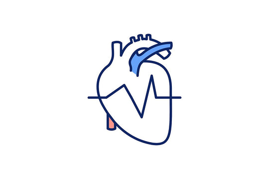 Keep heart healthy RGB color icons set