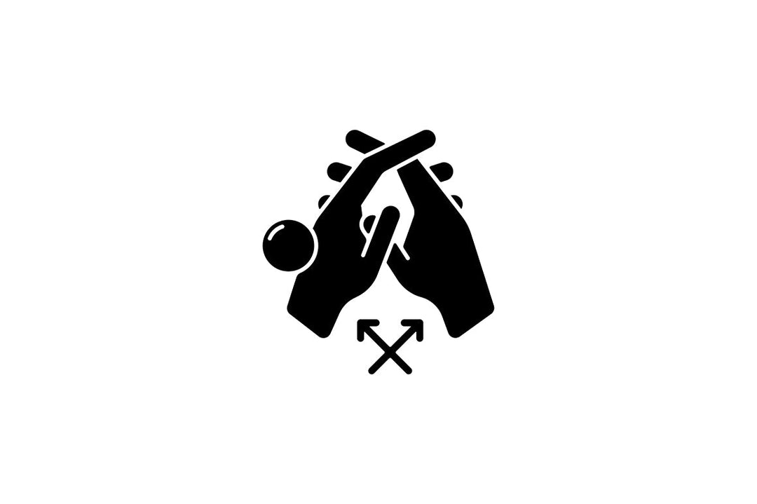 Keeping hands clean black glyph icons set on white space