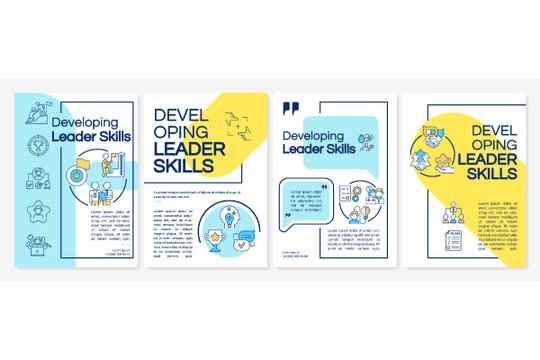 Lader skills brochure templates bundle