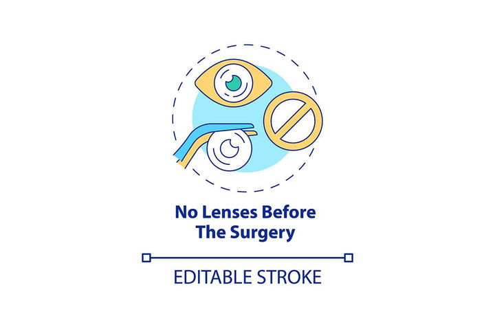 Lasik Eye Surgery Concepts Icons Bundle