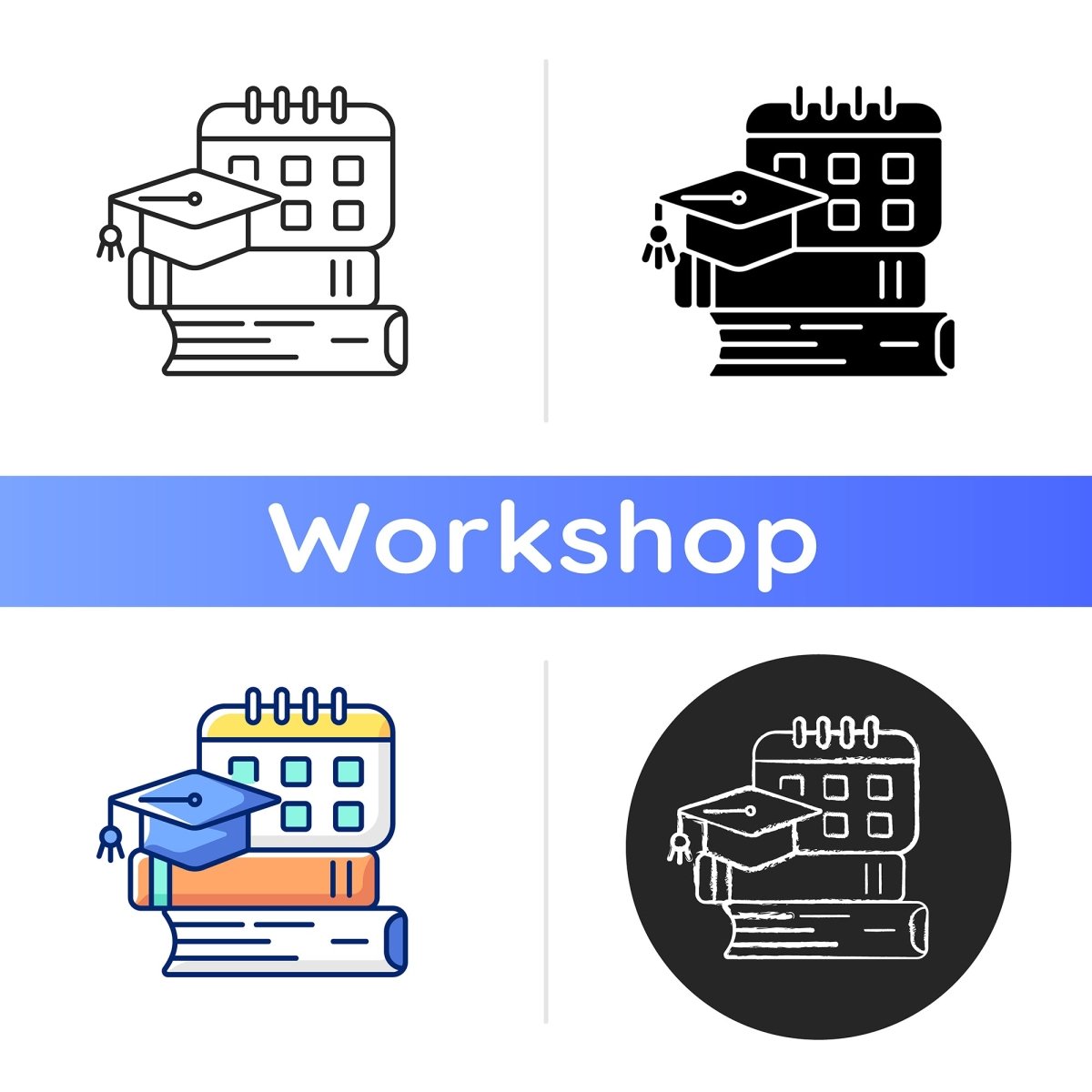 Learning icons bundle