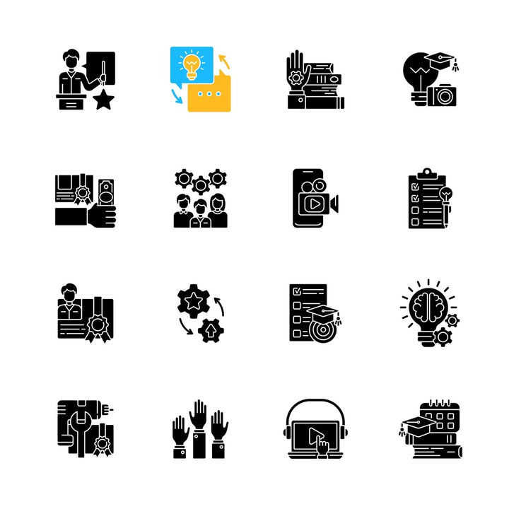 Learning icons bundle