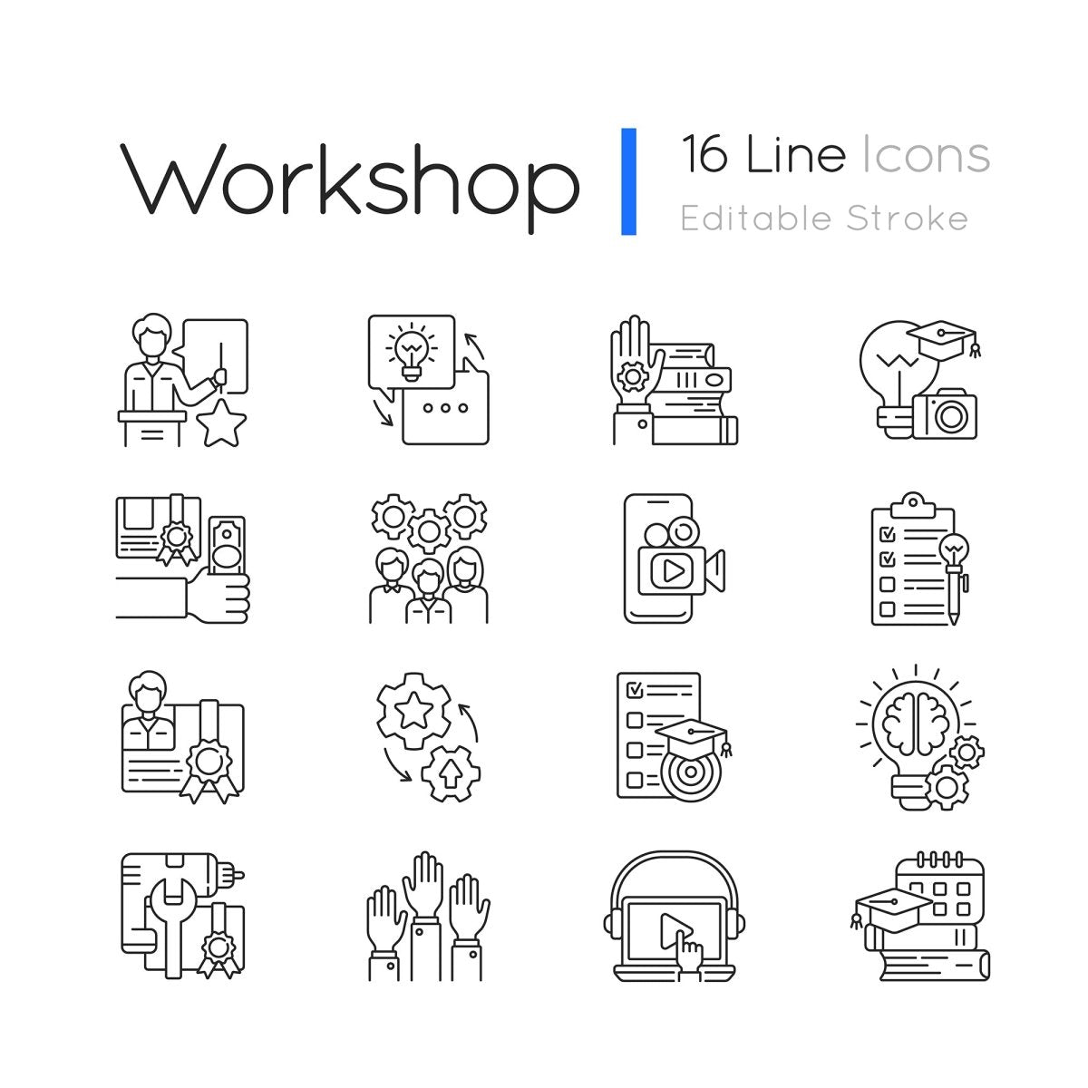 Learning icons bundle