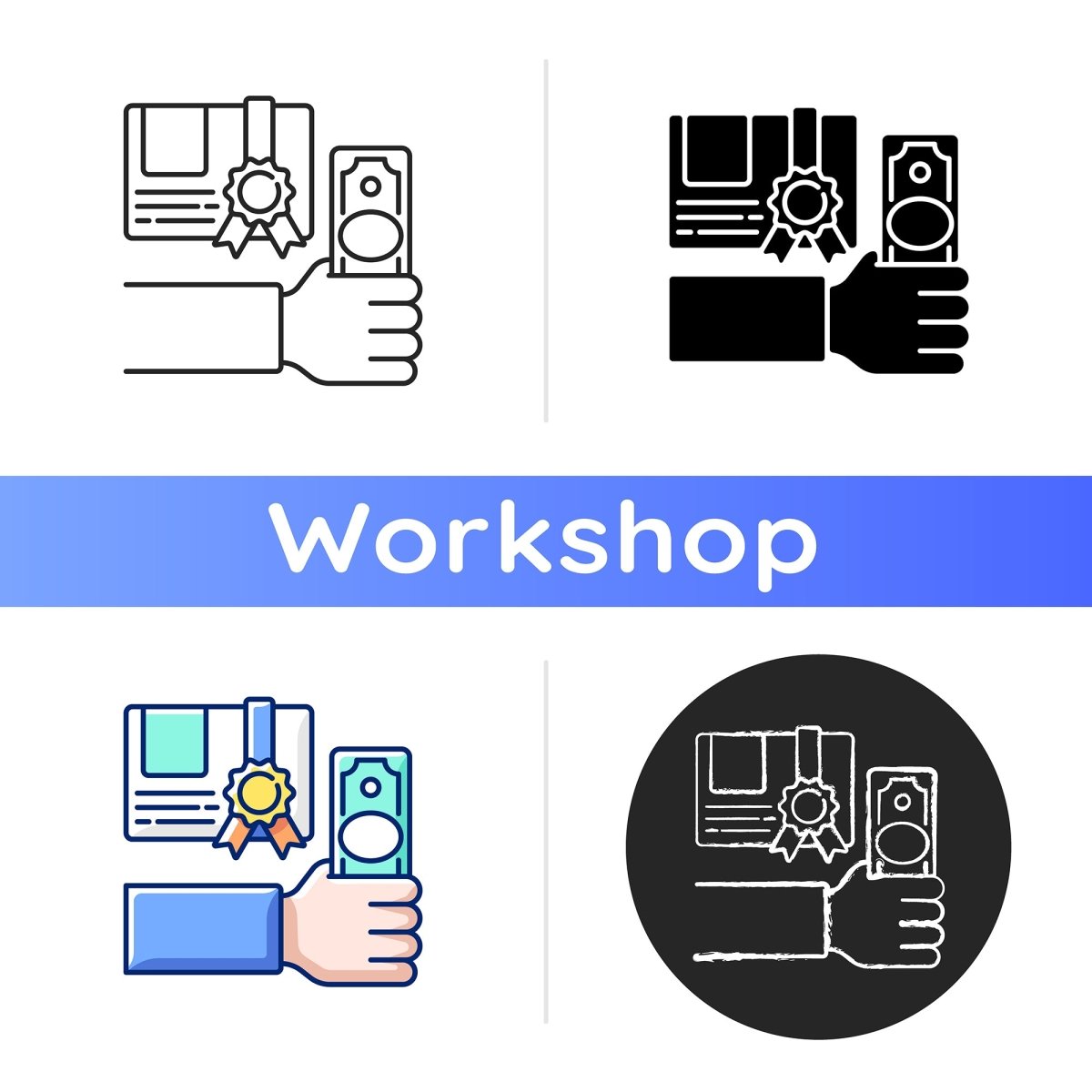 Learning icons bundle