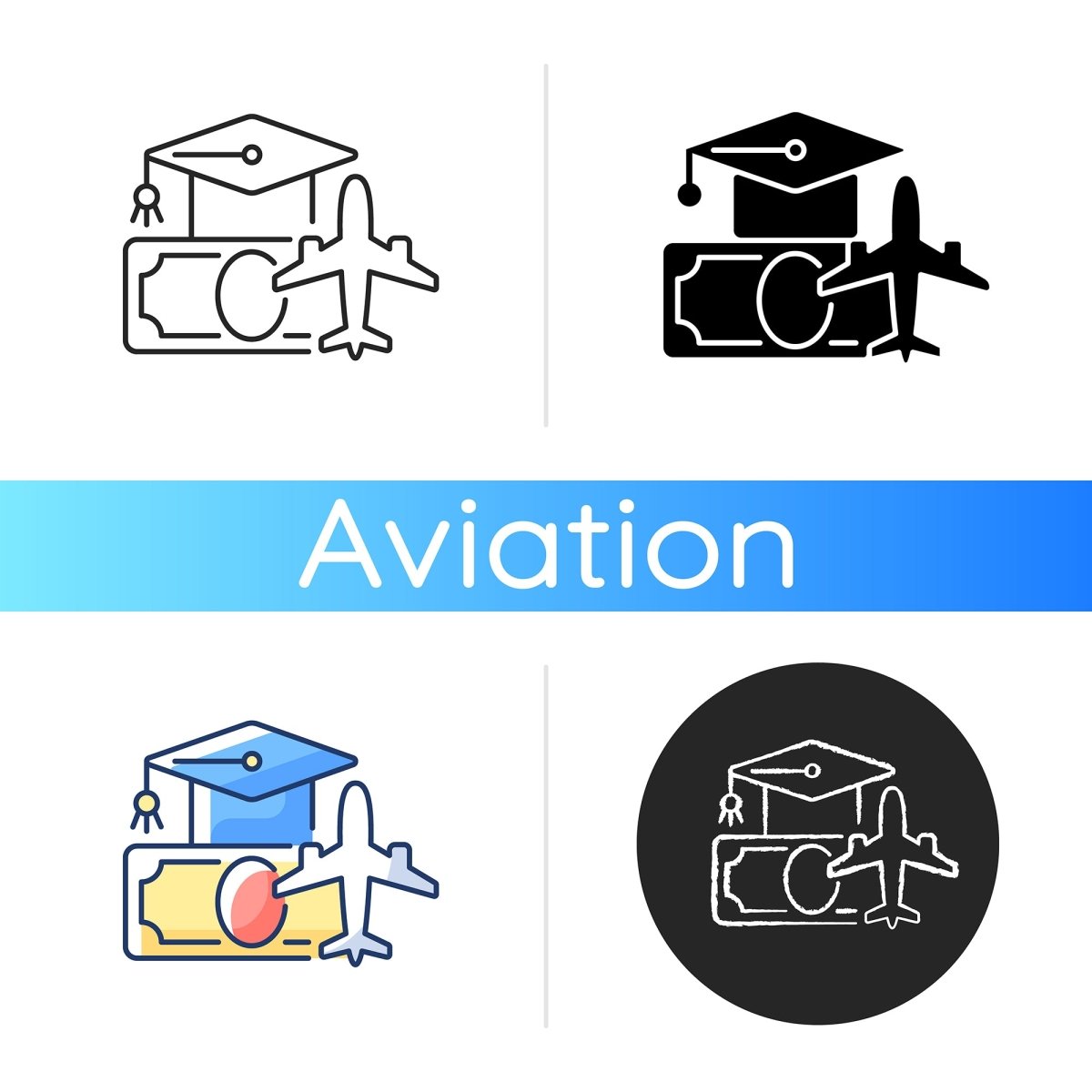 Learning icons bundle