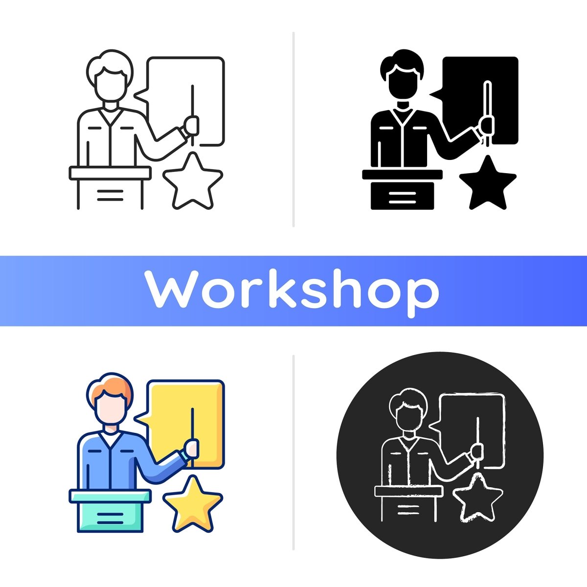 Learning icons bundle