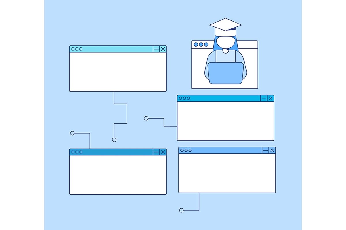 Learning infographic template set