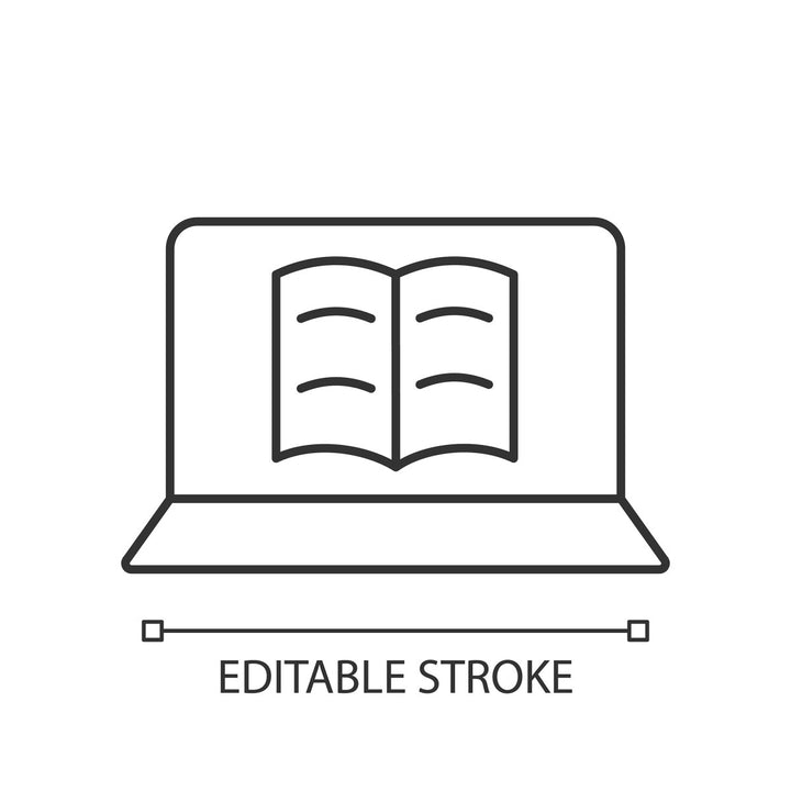 Learning modern professions linear icons set