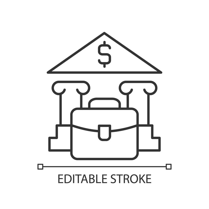 Learning modern professions linear icons set