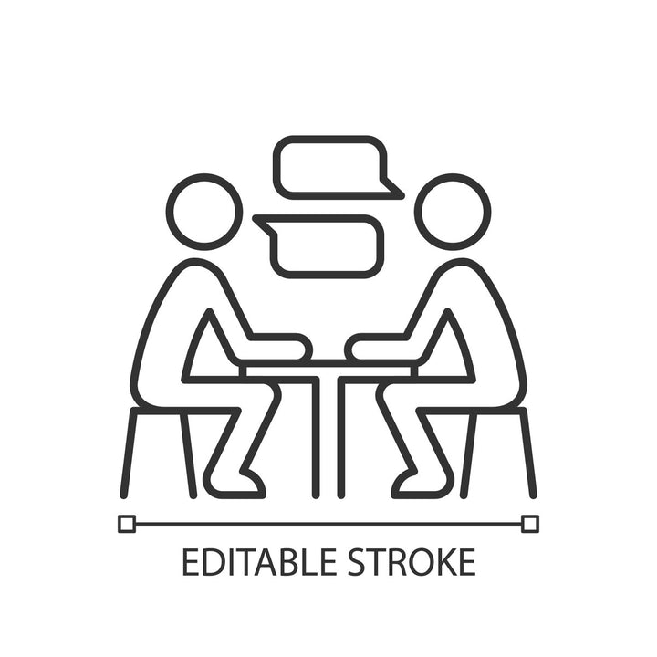 Learning modern professions linear icons set