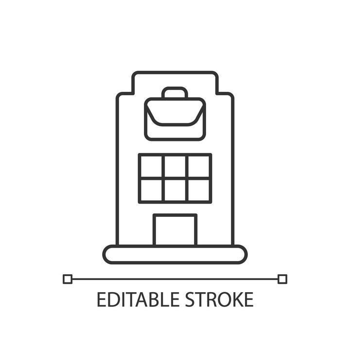 Learning modern professions linear icons set
