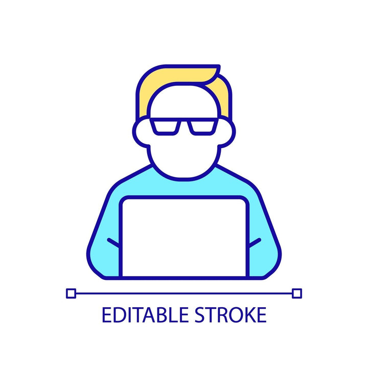 Learning modern professions RGB color icons set
