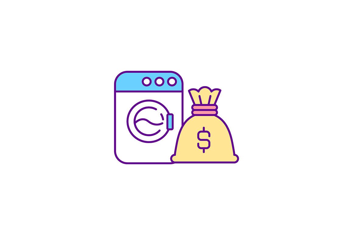 Legislation for illegal cases RGB color icons set