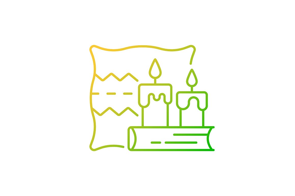 Lifestyle trends gradient linear vector icons set