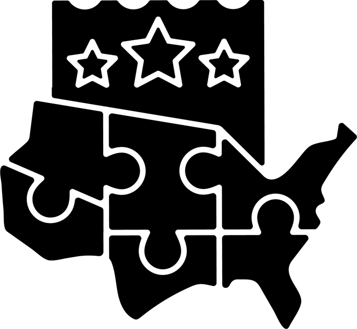 Lottery types black glyph icons set on white space