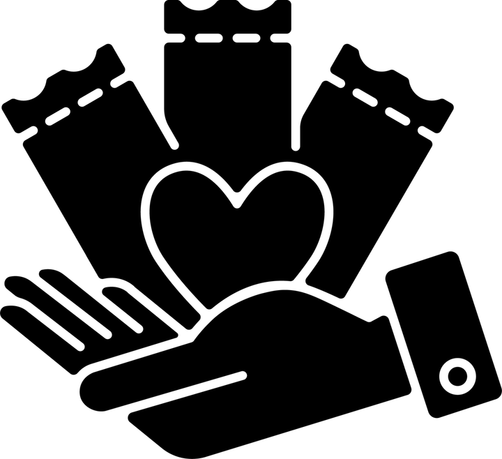 Lottery types black glyph icons set on white space