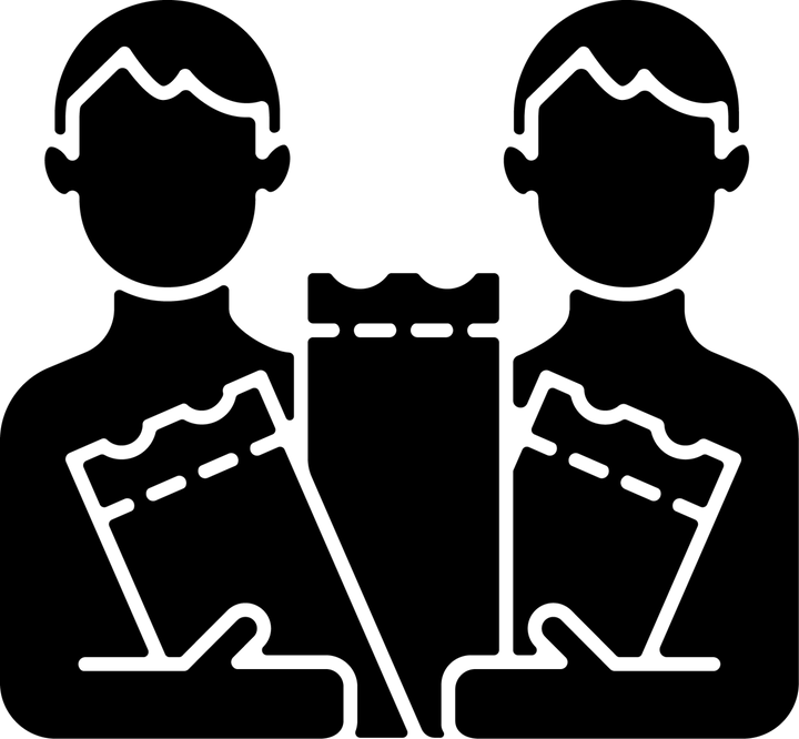 Lottery types black glyph icons set on white space