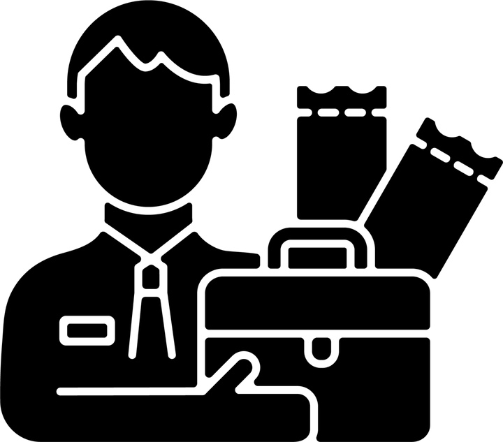Lottery types black glyph icons set on white space