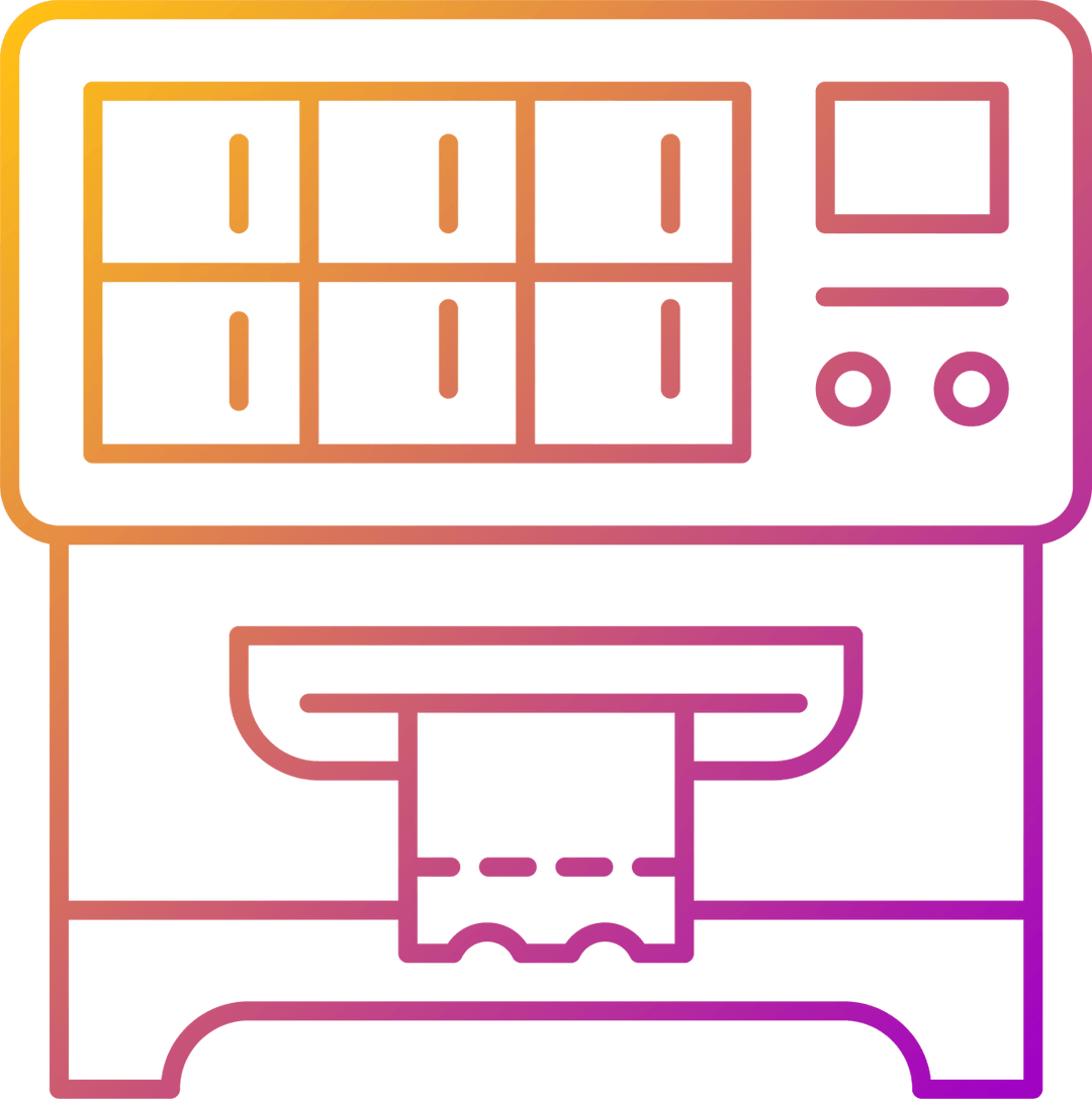 Lottery types gradient linear vector icons set