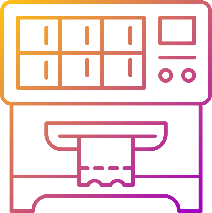 Lottery types gradient linear vector icons set