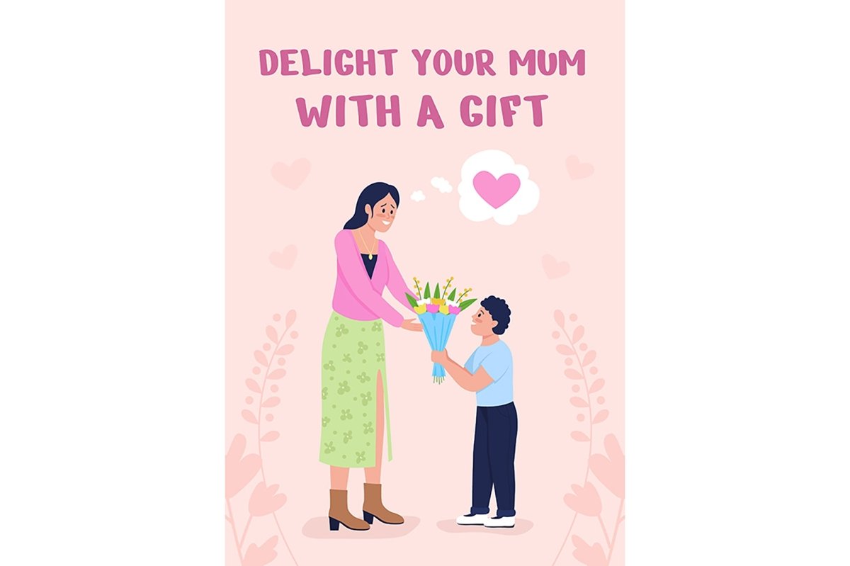 Loving family poster vector template set