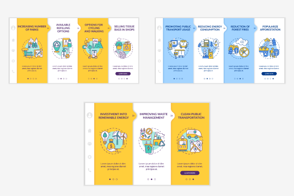 Lowering Pollution Templates Bundle