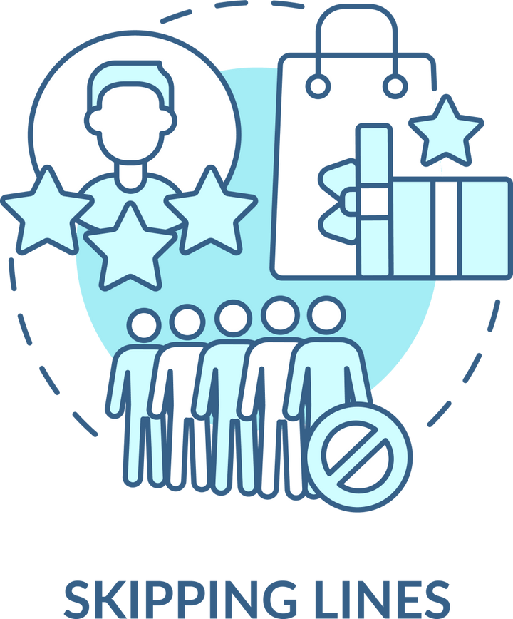 Loyalty Program Blue Icons Bundle